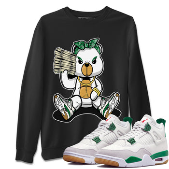 Air Jordan 4 Pine Green Bad Baby Bear Crew Neck Sneaker Tees Nike SB Air Jordan 4 Pine Green Sneaker T-Shirts Washing and Care Tip