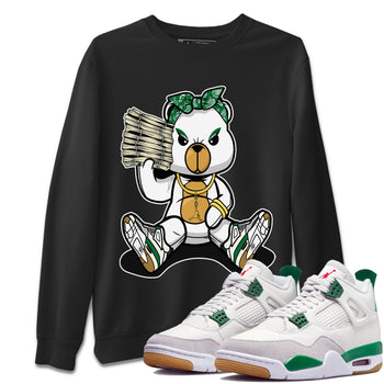 Air Jordan 4 Pine Green Bad Baby Bear Crew Neck Sneaker Tees Nike SB Air Jordan 4 Pine Green Sneaker T-Shirts Washing and Care Tip