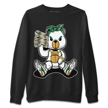 Air Jordan 4 Pine Green Sneaker Match Tees Bad Baby Bear Sneaker Tees Nike SB Air Jordan 4 Pine Green Sneaker Release Tees Unisex Shirts Black 2