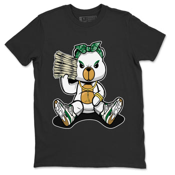 Air Jordan 4 Pine Green Sneaker Match Tees Bad Baby Bear Sneaker Tees Nike SB Air Jordan 4 Pine Green Sneaker Release Tees Unisex Shirts Black 2