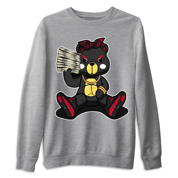 Jordan 4 Red Thunder Sneaker Match Tees Bad Baby Bear Sneaker Tees Jordan 4 Red Thunder Sneaker Release Tees Unisex Shirts
