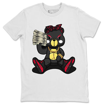 Jordan 4 Red Thunder Sneaker Match Tees Bad Baby Bear Sneaker Tees Jordan 4 Red Thunder Sneaker Release Tees Unisex Shirts