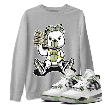 Jordan 4 Seafoam Sneaker Match Tees Bad Baby Bear Sneaker Tees Jordan 4 Seafoam Sneaker Release Tees Unisex Shirts