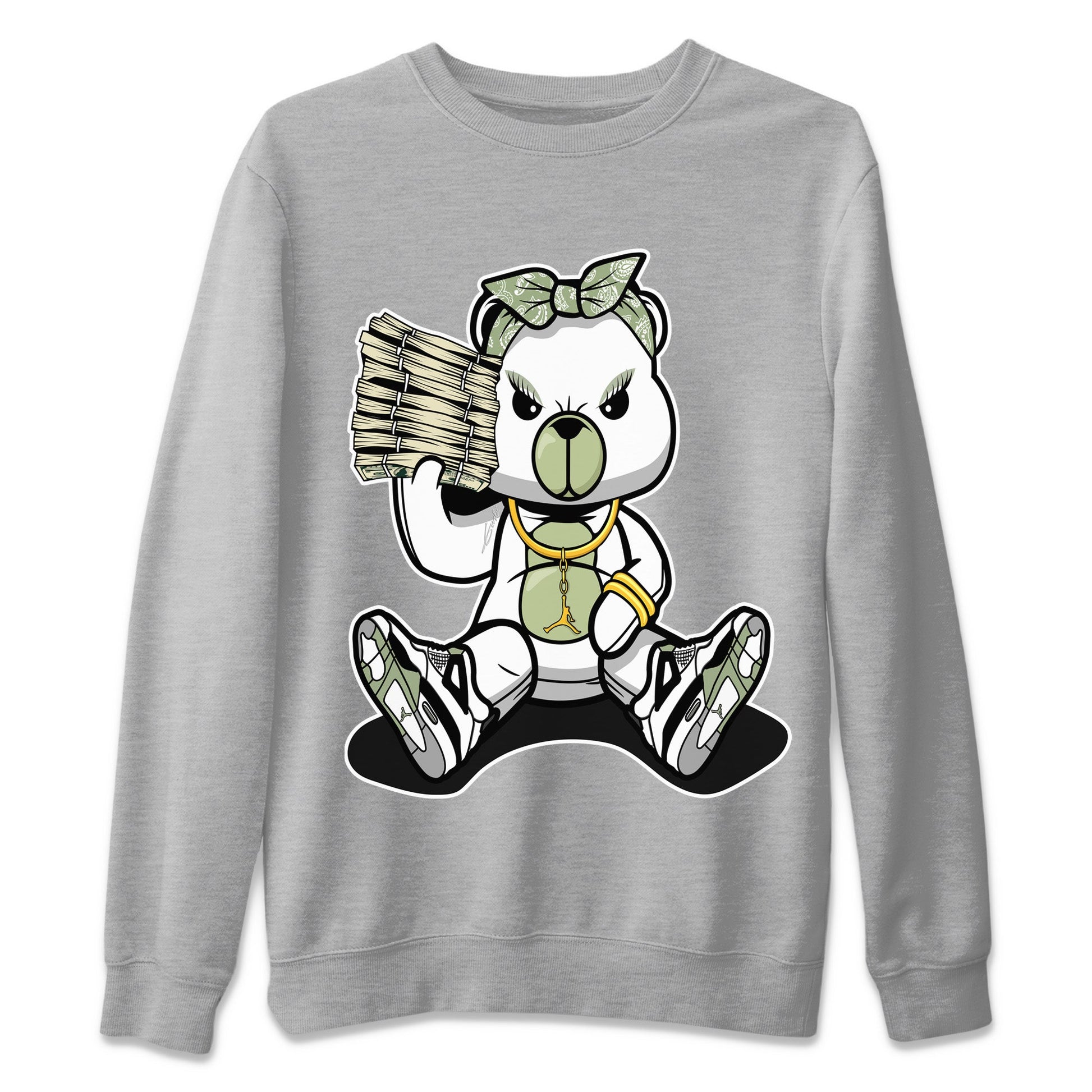 Jordan 4 Seafoam Sneaker Match Tees Bad Baby Bear Sneaker Tees Jordan 4 Seafoam Sneaker Release Tees Unisex Shirts