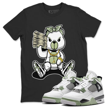 Jordan 4 Seafoam Sneaker Match Tees Bad Baby Bear Sneaker Tees Jordan 4 Seafoam Sneaker Release Tees Unisex Shirts