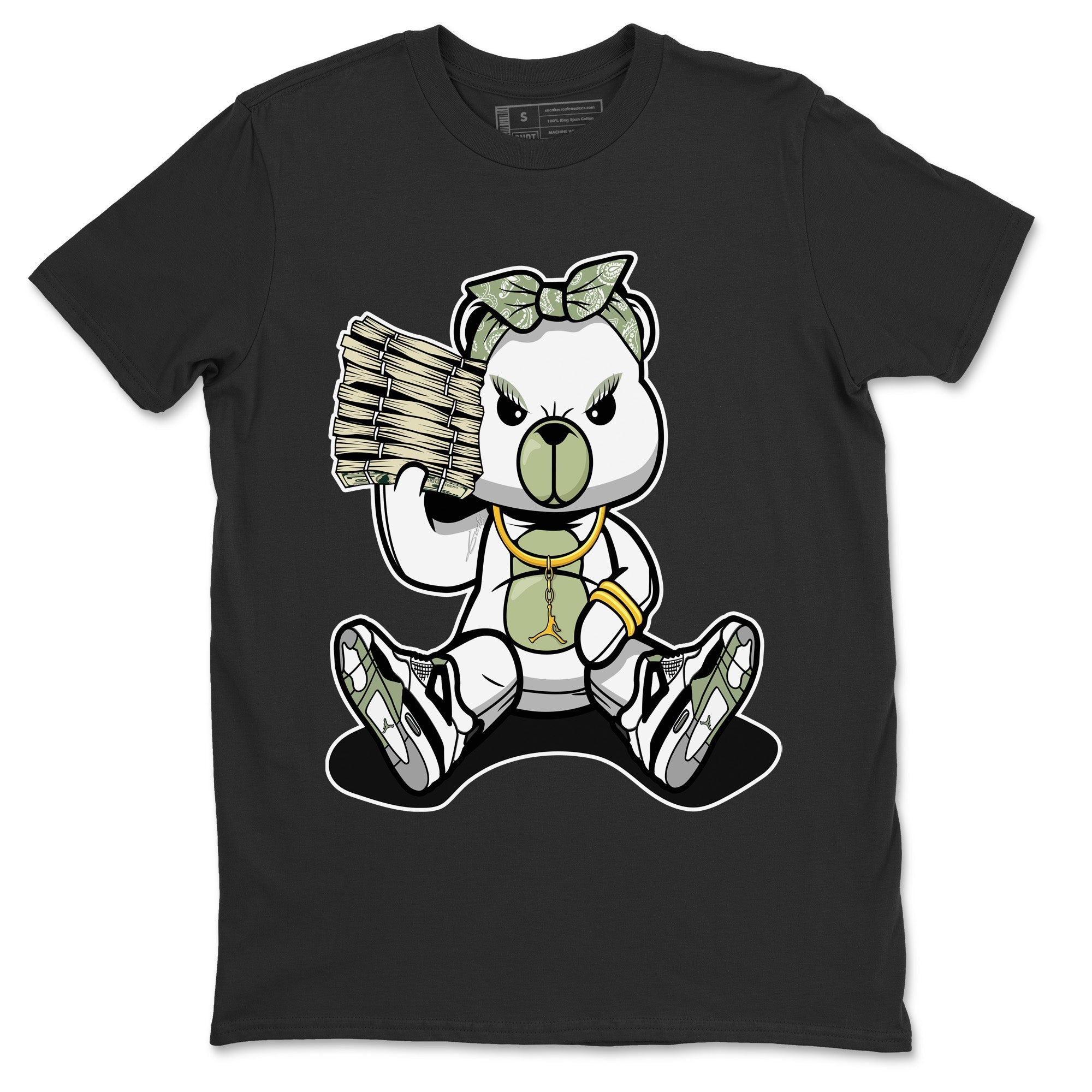 Jordan 4 Seafoam Sneaker Match Tees Bad Baby Bear Sneaker Tees Jordan 4 Seafoam Sneaker Release Tees Unisex Shirts