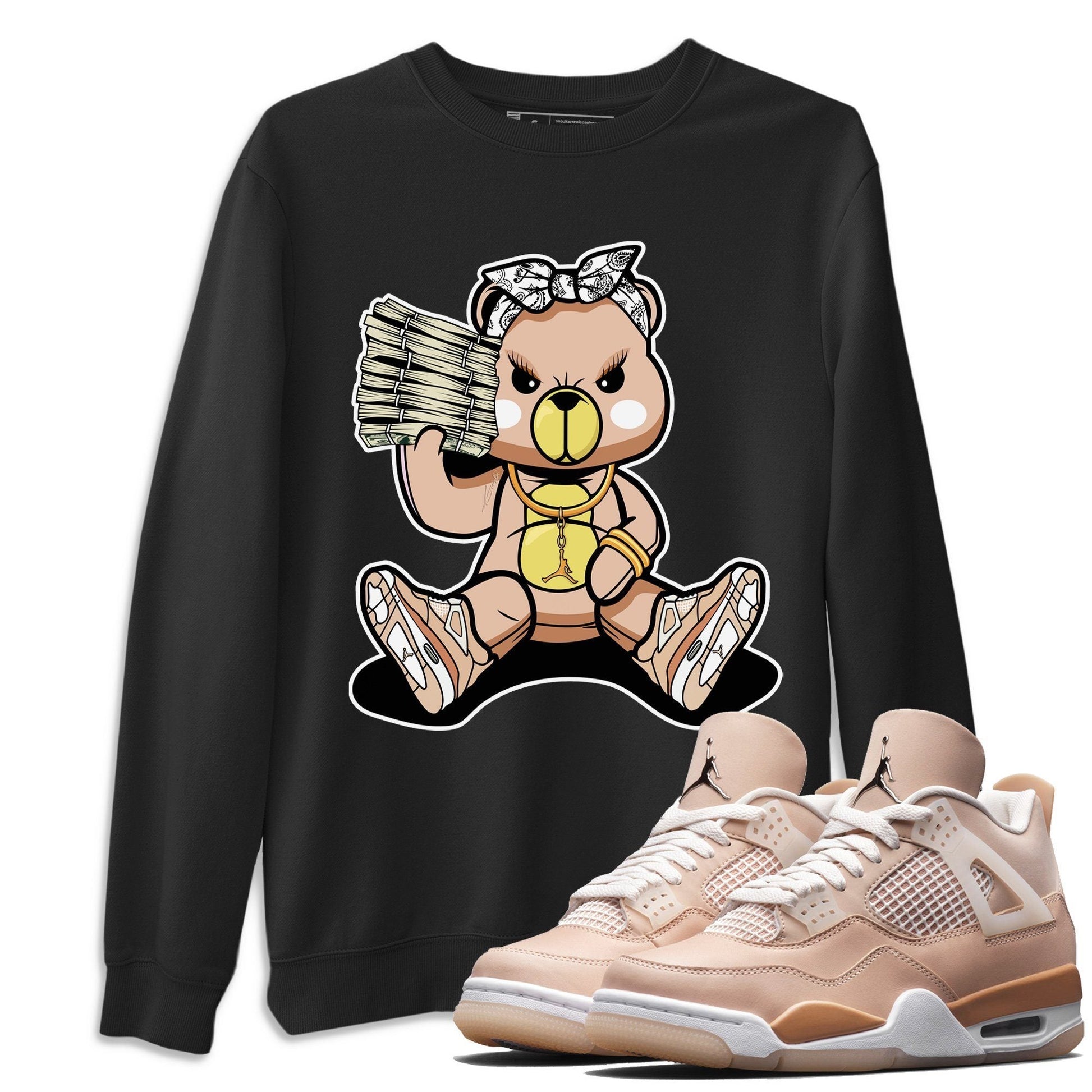 Jordan 4 Shimmer Sneaker Match Tees Bad Baby Bear Sneaker Tees Jordan 4 Shimmer Sneaker Release Tees Unisex Shirts