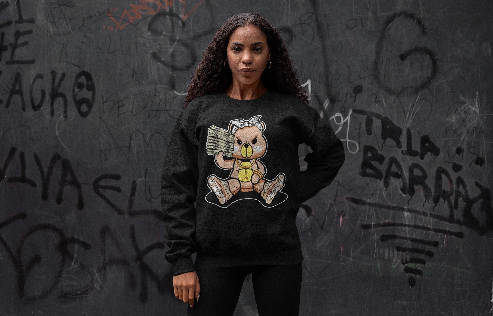 Jordan 4 Shimmer Sneaker Match Tees Bad Baby Bear Sneaker Tees Jordan 4 Shimmer Sneaker Release Tees Unisex Shirts