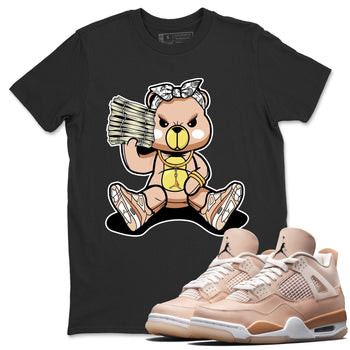 Jordan 4 Shimmer Sneaker Match Tees Bad Baby Bear Sneaker Tees Jordan 4 Shimmer Sneaker Release Tees Unisex Shirts