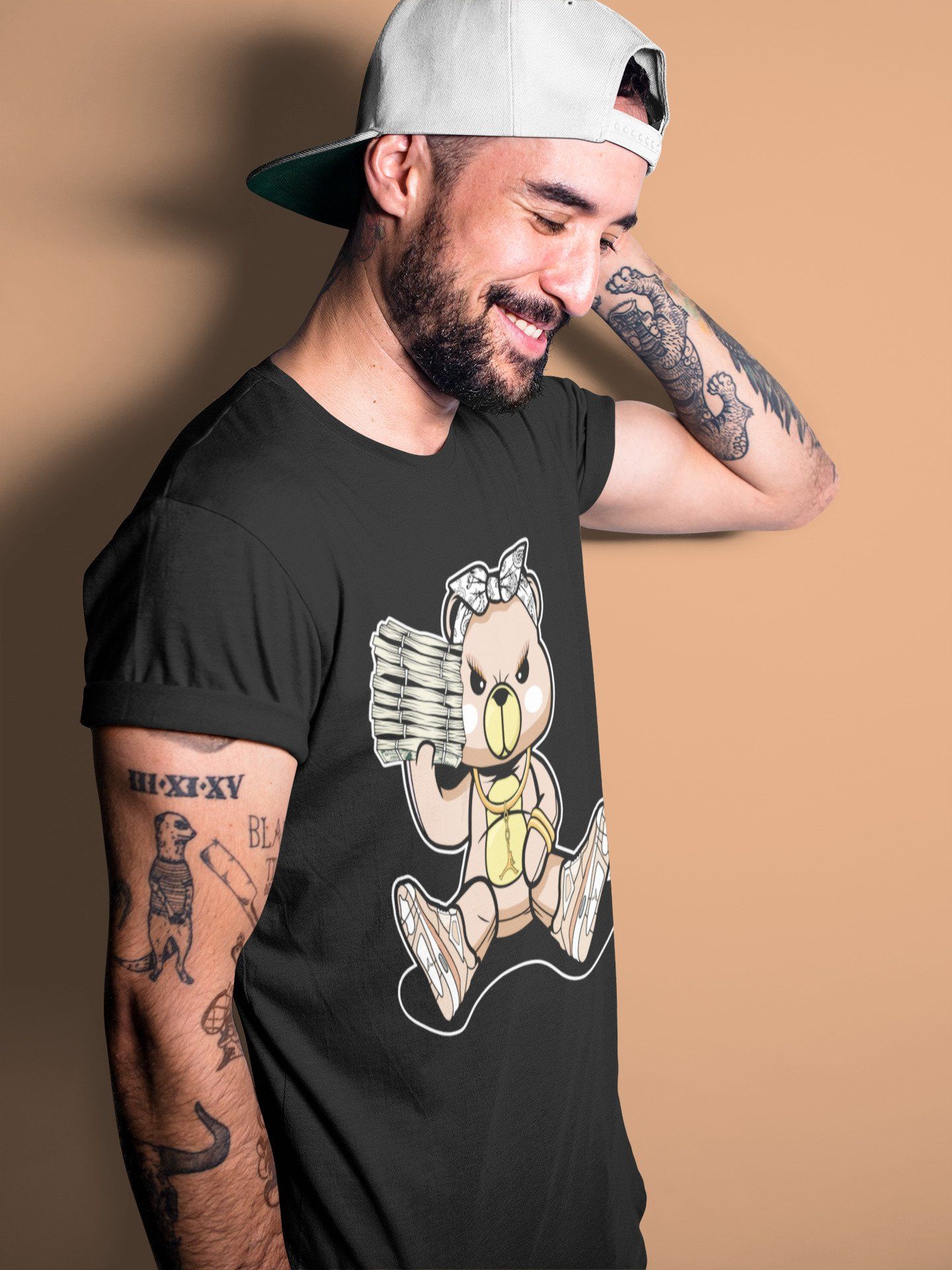 Jordan 4 Shimmer Sneaker Match Tees Bad Baby Bear Sneaker Tees Jordan 4 Shimmer Sneaker Release Tees Unisex Shirts