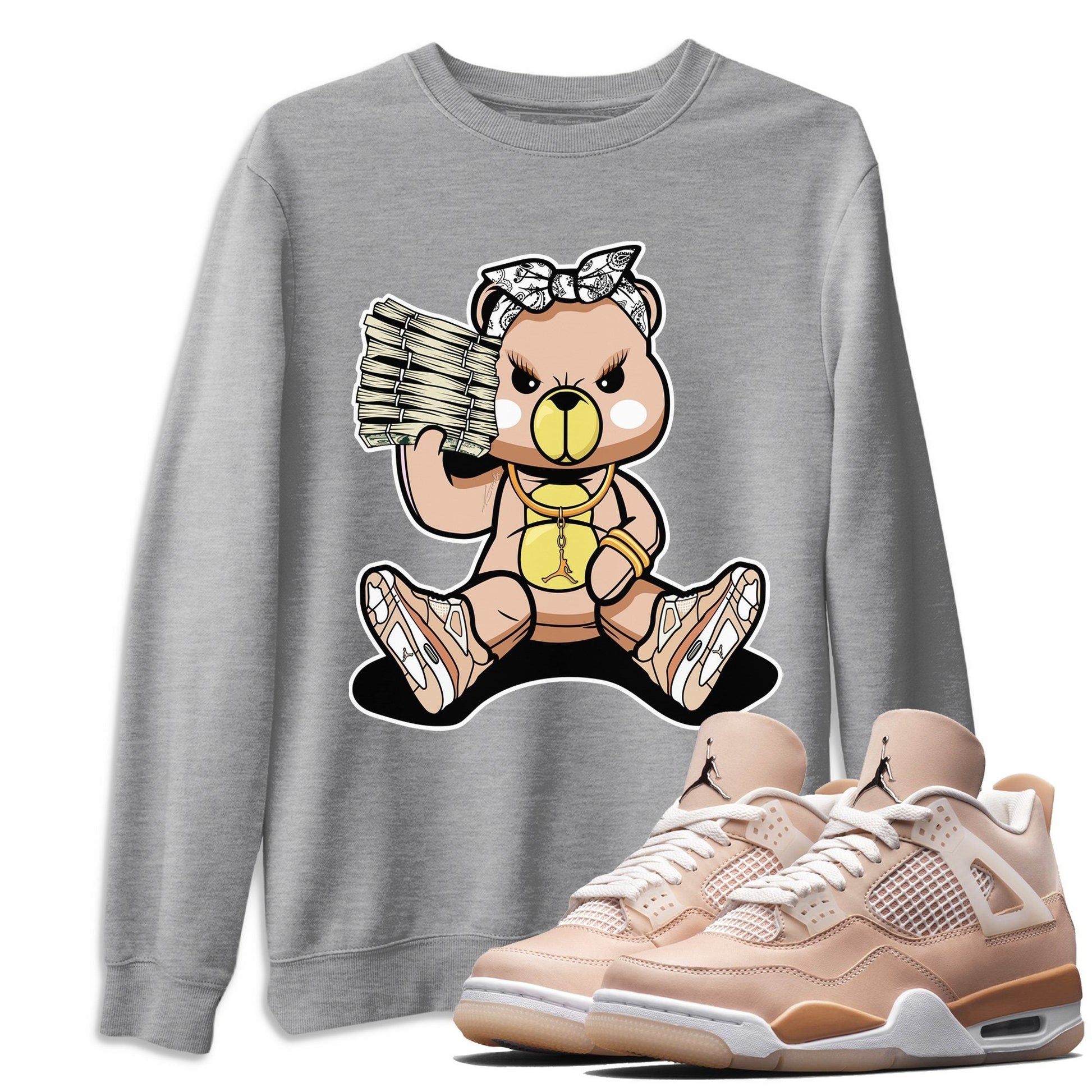 Jordan 4 Shimmer Sneaker Match Tees Bad Baby Bear Sneaker Tees Jordan 4 Shimmer Sneaker Release Tees Unisex Shirts