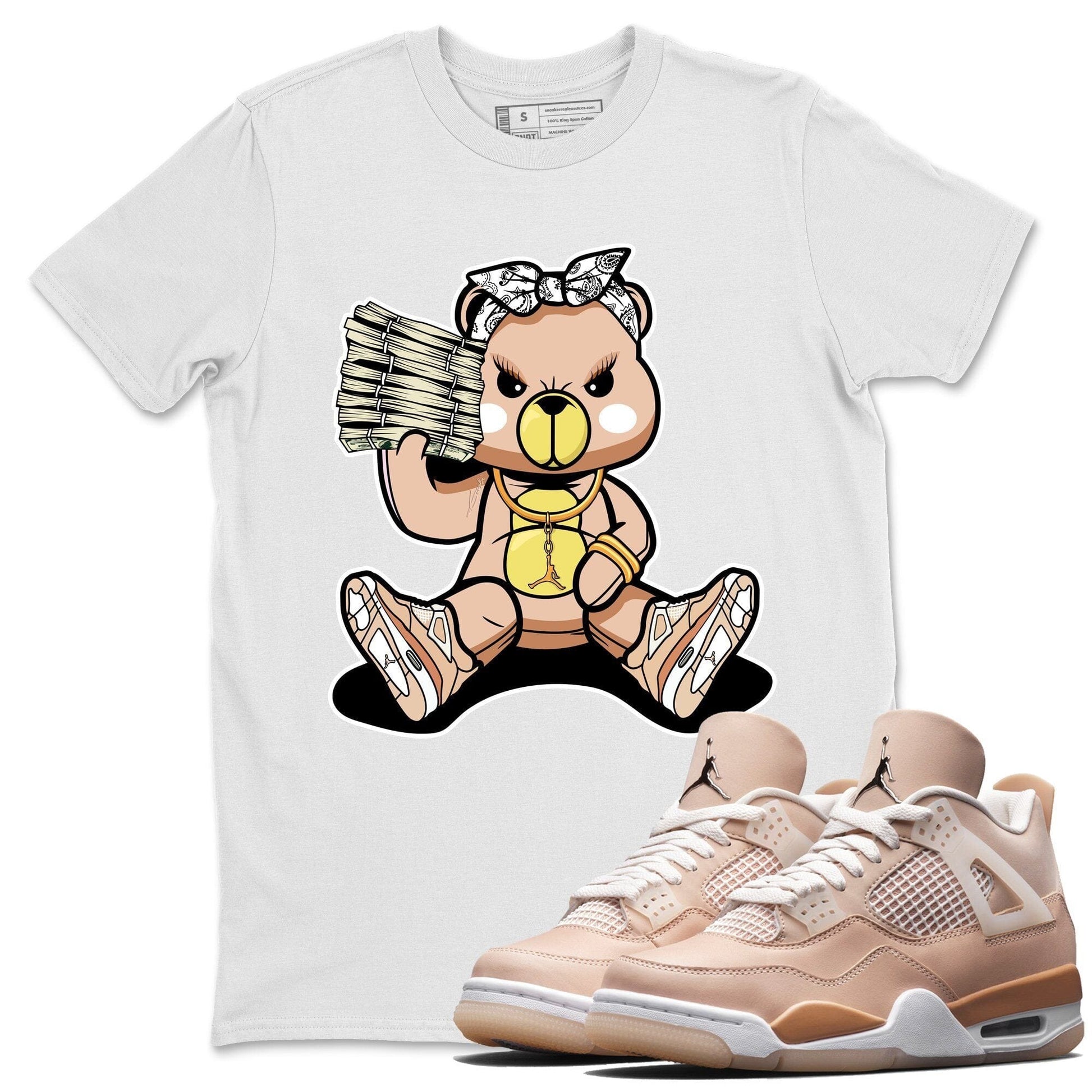 Jordan 4 Shimmer Sneaker Match Tees Bad Baby Bear Sneaker Tees Jordan 4 Shimmer Sneaker Release Tees Unisex Shirts