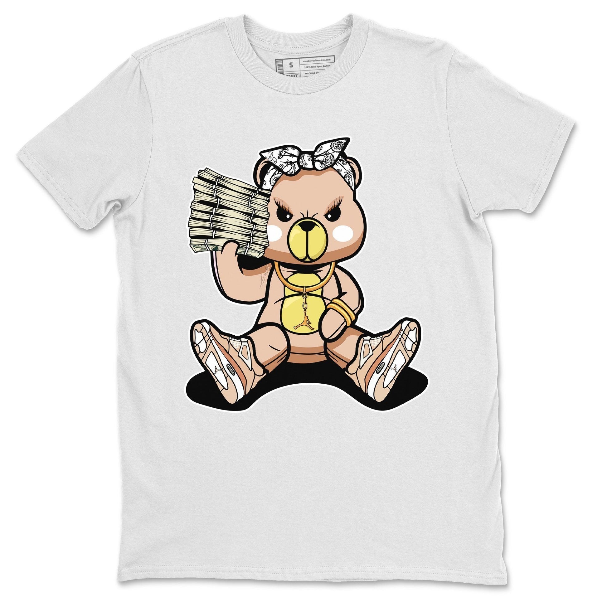 Jordan 4 Shimmer Sneaker Match Tees Bad Baby Bear Sneaker Tees Jordan 4 Shimmer Sneaker Release Tees Unisex Shirts