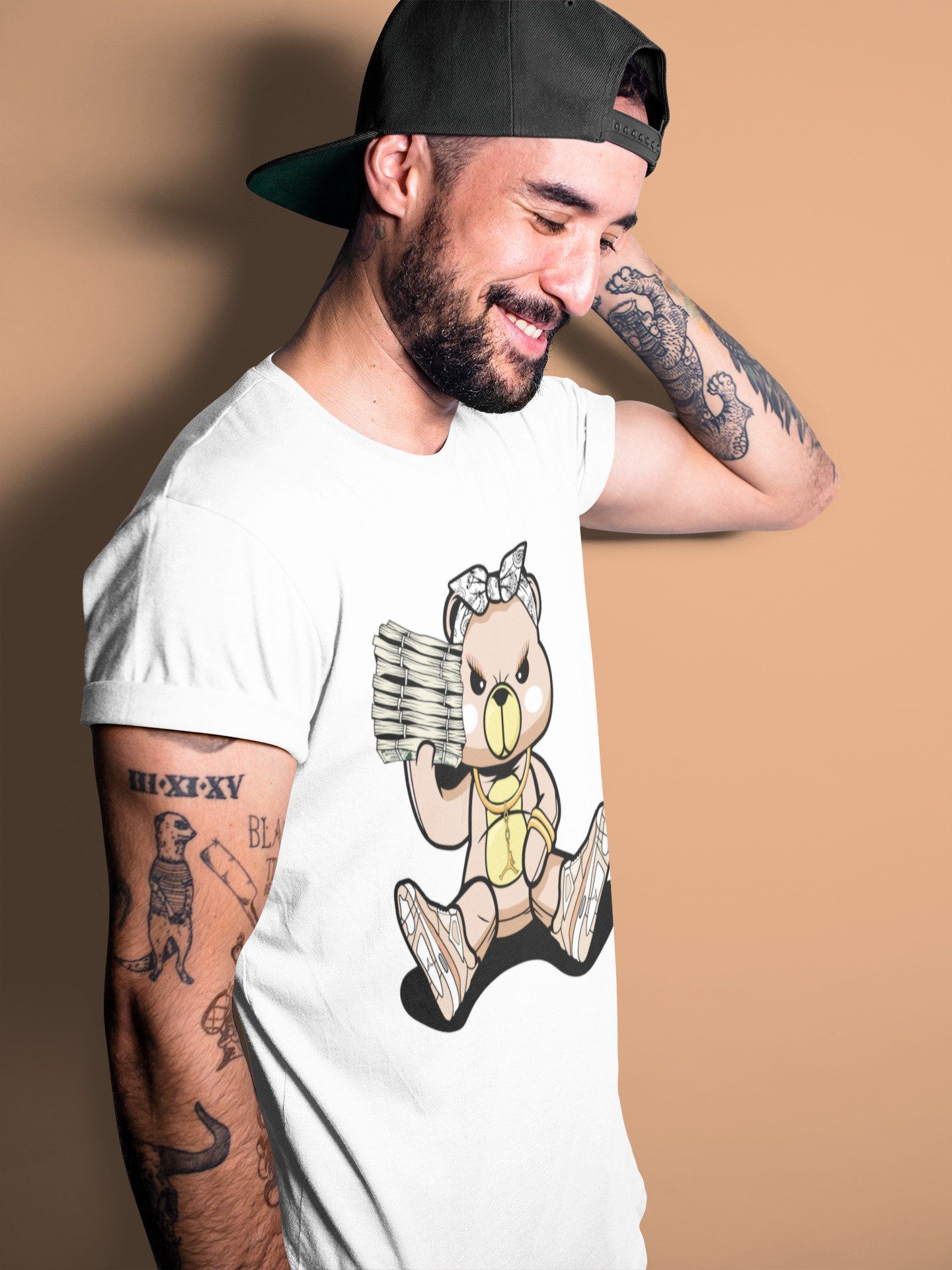 Jordan 4 Shimmer Sneaker Match Tees Bad Baby Bear Sneaker Tees Jordan 4 Shimmer Sneaker Release Tees Unisex Shirts