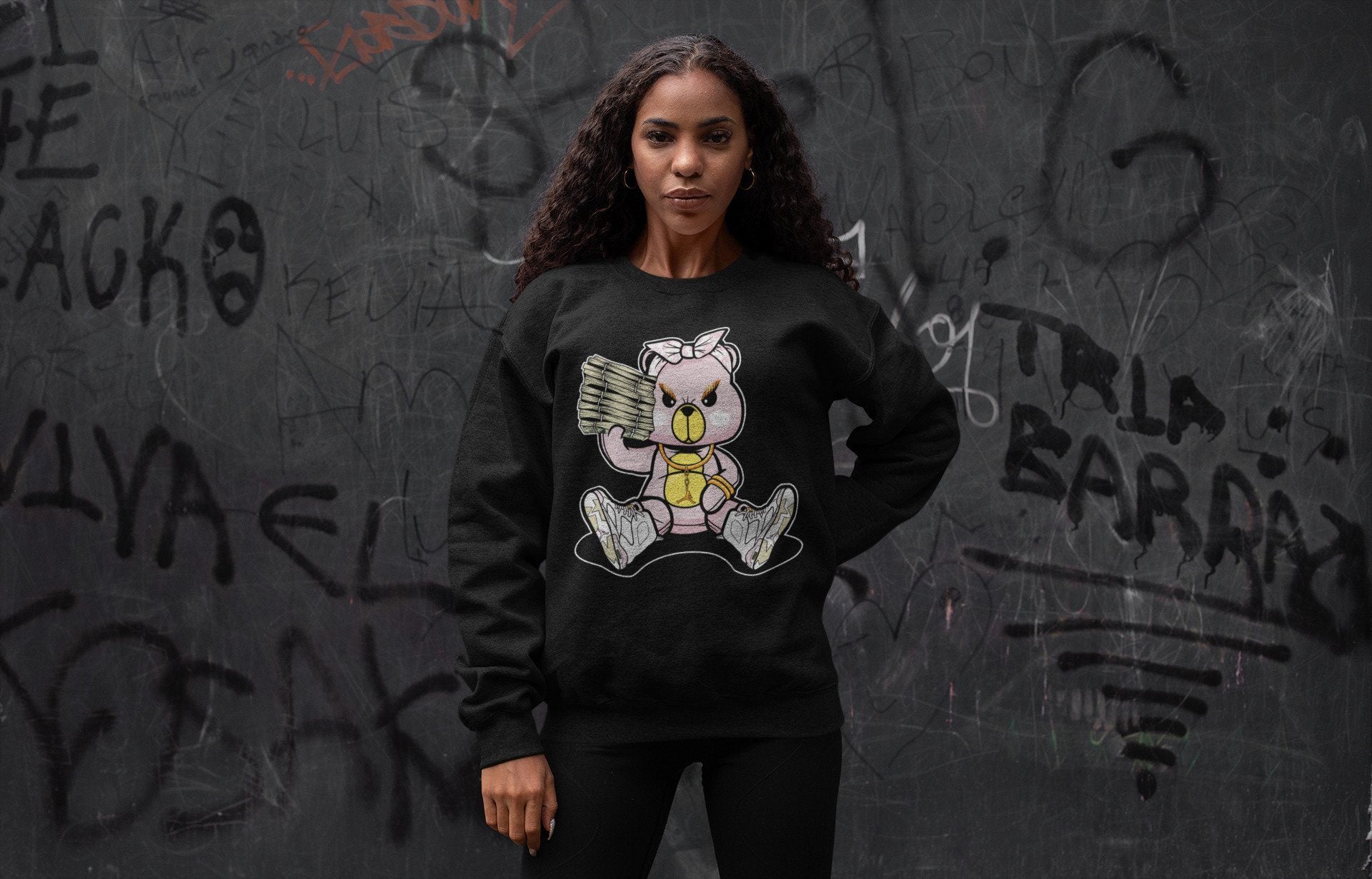 Jordan 6 Gold Hoops Sneaker Match Tees Bad Baby Bear Sneaker Tees Jordan 6 Gold Hoops Sneaker Release Tees Unisex Shirts