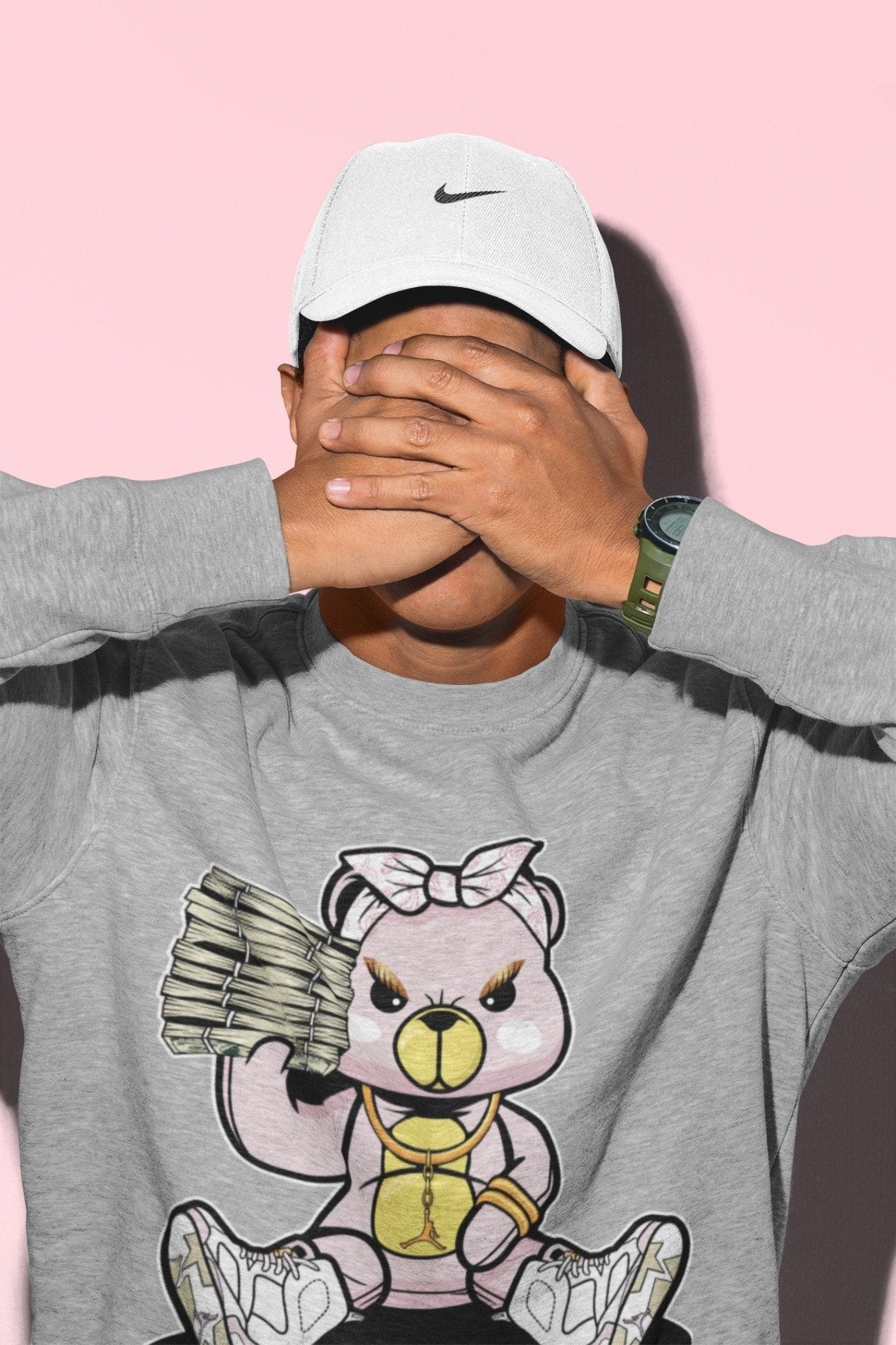 Jordan 6 Gold Hoops Sneaker Match Tees Bad Baby Bear Sneaker Tees Jordan 6 Gold Hoops Sneaker Release Tees Unisex Shirts