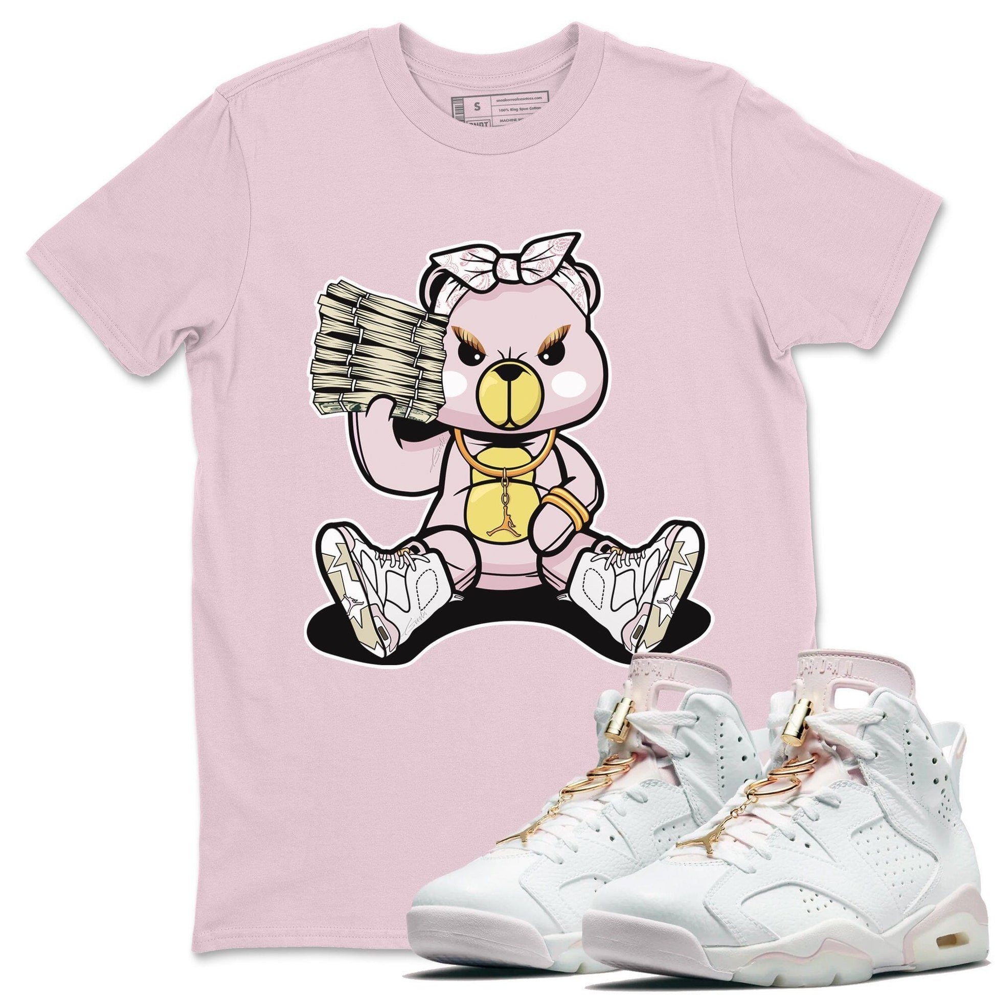 Jordan 6 Gold Hoops Sneaker Match Tees Bad Baby Bear Sneaker Tees Jordan 6 Gold Hoops Sneaker Release Tees Unisex Shirts