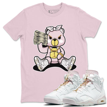 Jordan 6 Gold Hoops Sneaker Match Tees Bad Baby Bear Sneaker Tees Jordan 6 Gold Hoops Sneaker Release Tees Unisex Shirts
