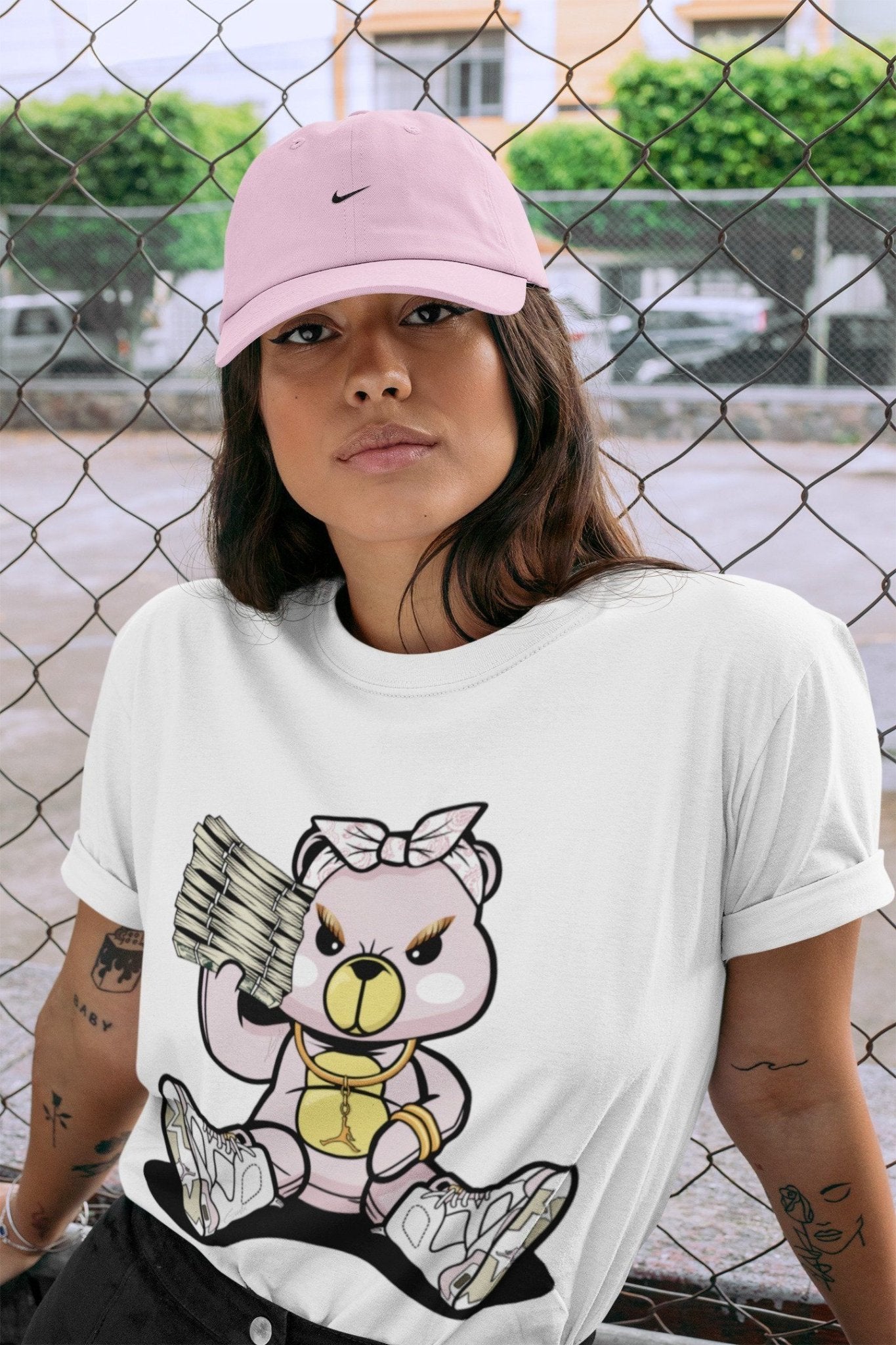 Jordan 6 Gold Hoops Sneaker Match Tees Bad Baby Bear Sneaker Tees Jordan 6 Gold Hoops Sneaker Release Tees Unisex Shirts