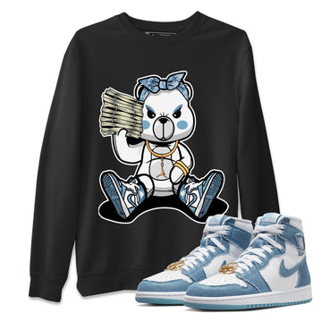 Jordan 1 Denim Sneaker Match Tees Bad Baby Bear Sneaker Tees Jordan 1 Denim Sneaker Release Tees Unisex Shirts