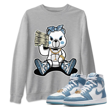 Jordan 1 Denim Sneaker Match Tees Bad Baby Bear Sneaker Tees Jordan 1 Denim Sneaker Release Tees Unisex Shirts