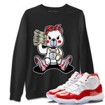 Jordan 11 Cherry Sneaker Match Tees Bad Baby Bear Sneaker Tees Jordan 11 Cherry Sneaker Release Tees Unisex Shirts