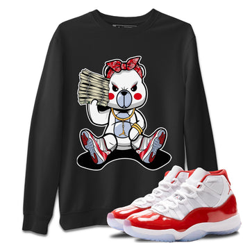 Jordan 11 Cherry Sneaker Match Tees Bad Baby Bear Sneaker Tees Jordan 11 Cherry Sneaker Release Tees Unisex Shirts