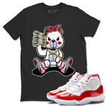 Jordan 11 Cherry Sneaker Match Tees Bad Baby Bear Sneaker Tees Jordan 11 Cherry Sneaker Release Tees Unisex Shirts