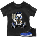 Jordan 12 Hyper Royal Sneaker Match Tees Bad Baby Bear Sneaker Tees Jordan 12 Hyper Royal Sneaker Release Tees Kids Shirts