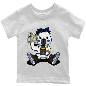 Jordan 12 Hyper Royal Sneaker Match Tees Bad Baby Bear Sneaker Tees Jordan 12 Hyper Royal Sneaker Release Tees Kids Shirts