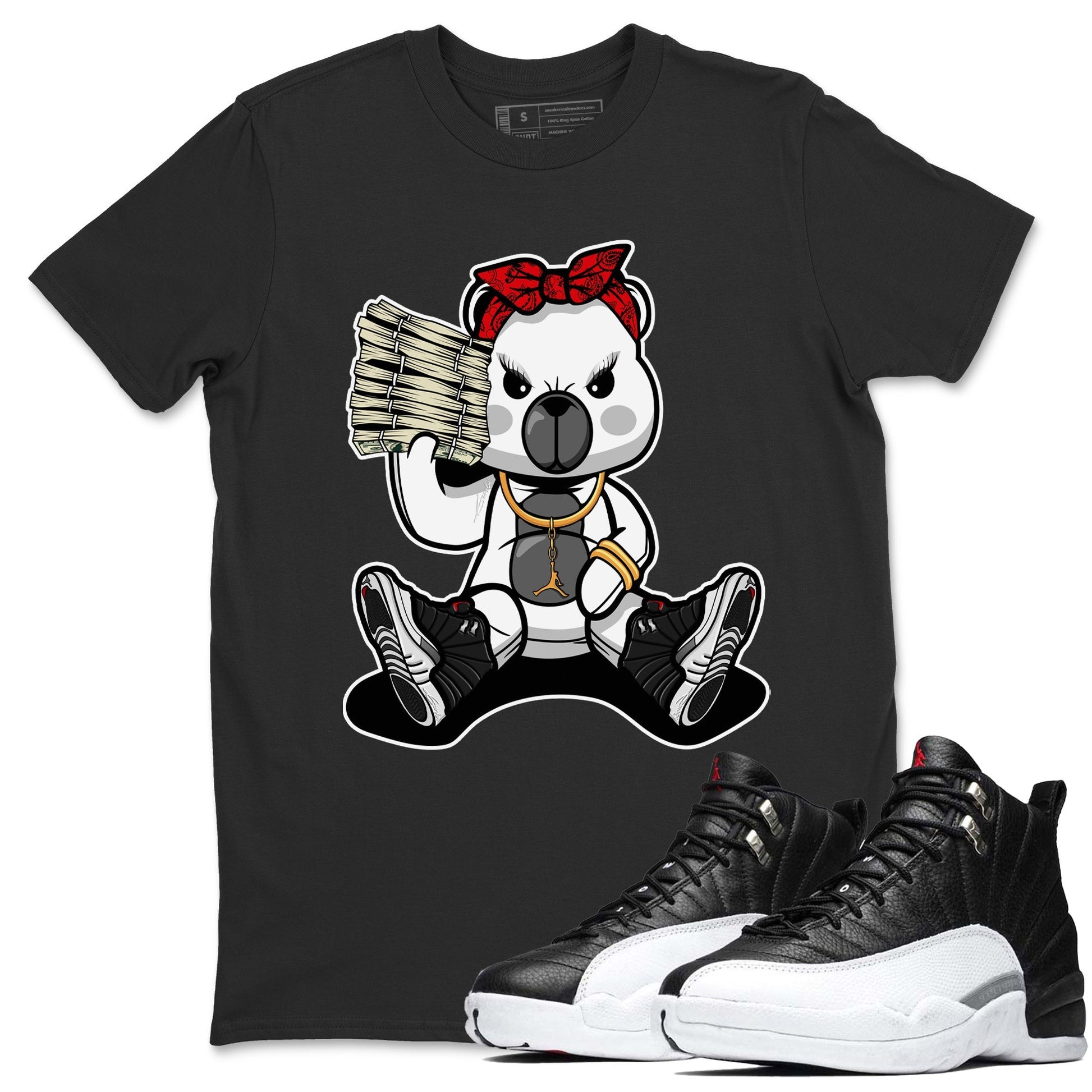 Jordan 12 Playoffs Sneaker Match Tees Bad Baby Bear Sneaker Tees Jordan 12 Playoffs Sneaker Release Tees Unisex Shirts