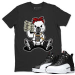 Jordan 12 Playoffs Sneaker Match Tees Bad Baby Bear Sneaker Tees Jordan 12 Playoffs Sneaker Release Tees Unisex Shirts