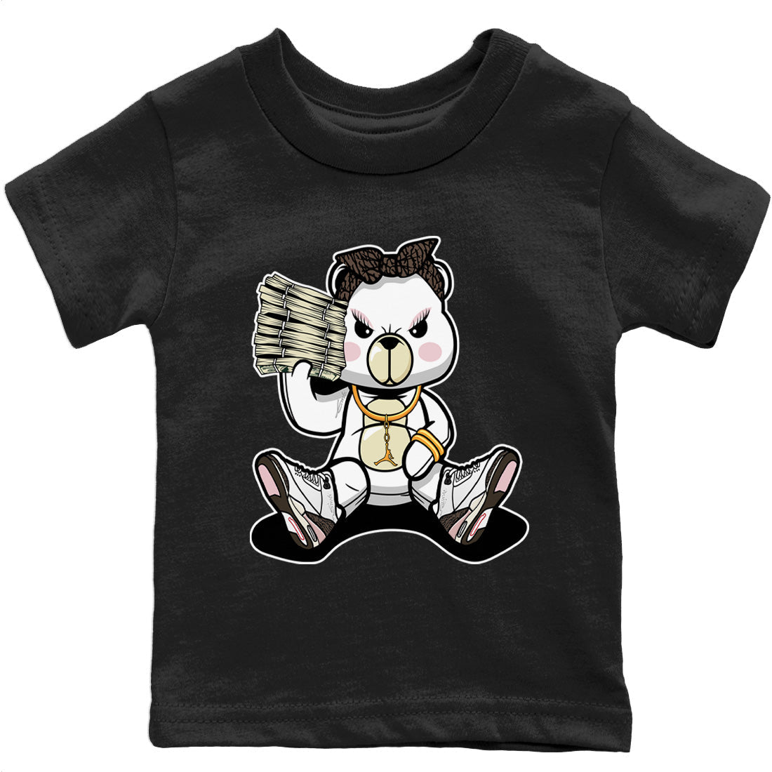 Jordan 3 Atmosphere Sneaker Match Tees Bad Baby Bear Sneaker Tees Jordan 3 Atmosphere Sneaker Release Tees Kids Shirts