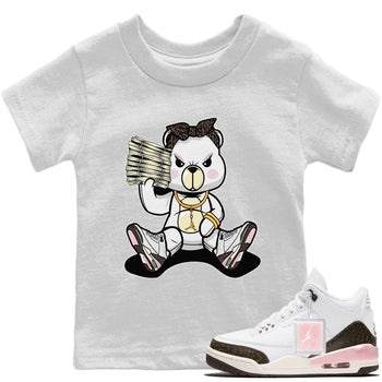 Jordan 3 Atmosphere Sneaker Match Tees Bad Baby Bear Sneaker Tees Jordan 3 Atmosphere Sneaker Release Tees Kids Shirts