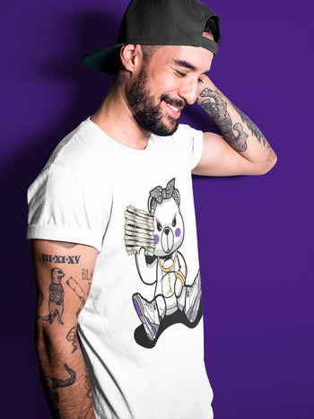 Jordan 3 Dark Iris Sneaker Match Tees Bad Baby Bear Sneaker Tees Jordan 3 Dark Iris Sneaker Release Tees Unisex Shirts