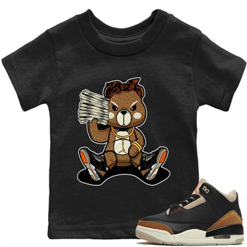 Jordan 3 Desert Elephant Sneaker Match Tees Bad Baby Bear Sneaker Tees Jordan 3 Desert Elephant Sneaker Release Tees Kids Shirts