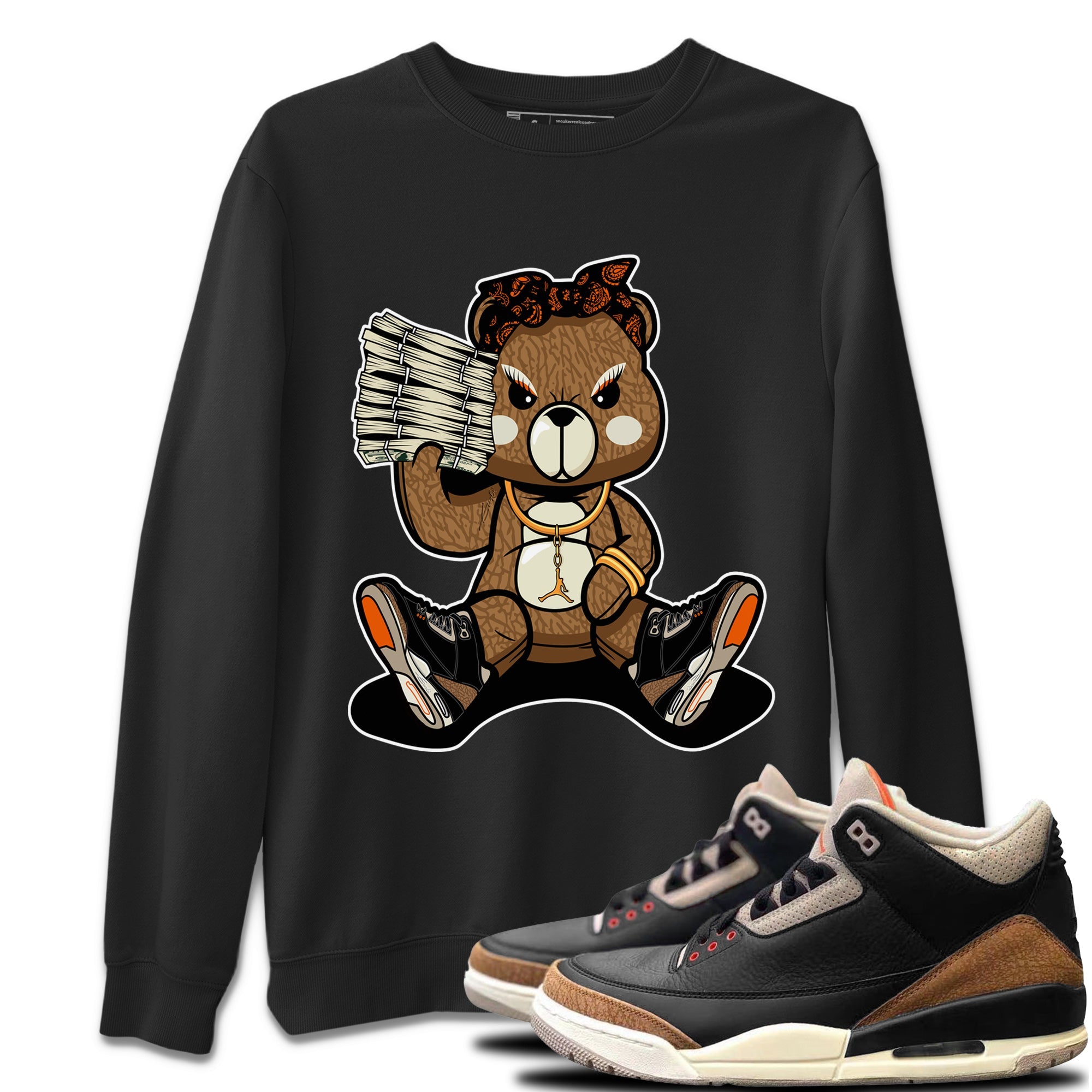 Jordan 3 Desert Elephant Sneaker Match Tees Bad Baby Bear Sneaker Tees Jordan 3 Desert Elephant Sneaker Release Tees Unisex Shirts
