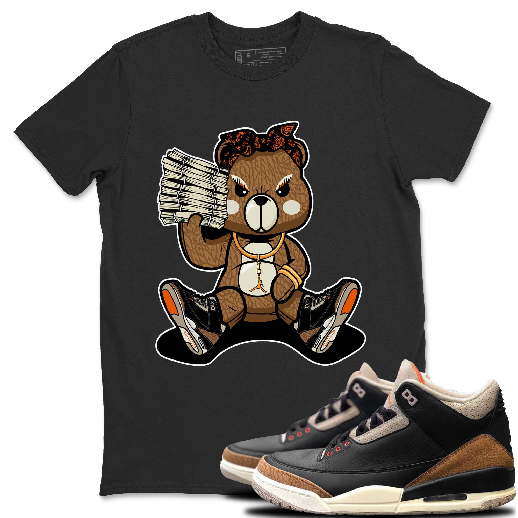 Jordan 3 Desert Elephant Sneaker Match Tees Bad Baby Bear Sneaker Tees Jordan 3 Desert Elephant Sneaker Release Tees Unisex Shirts