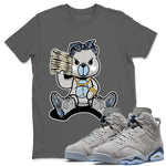 Jordan 6 Georgetown Sneaker Match Tees Bad Baby Bear Sneaker Tees Jordan 6 Georgetown Sneaker Release Tees Unisex Shirts