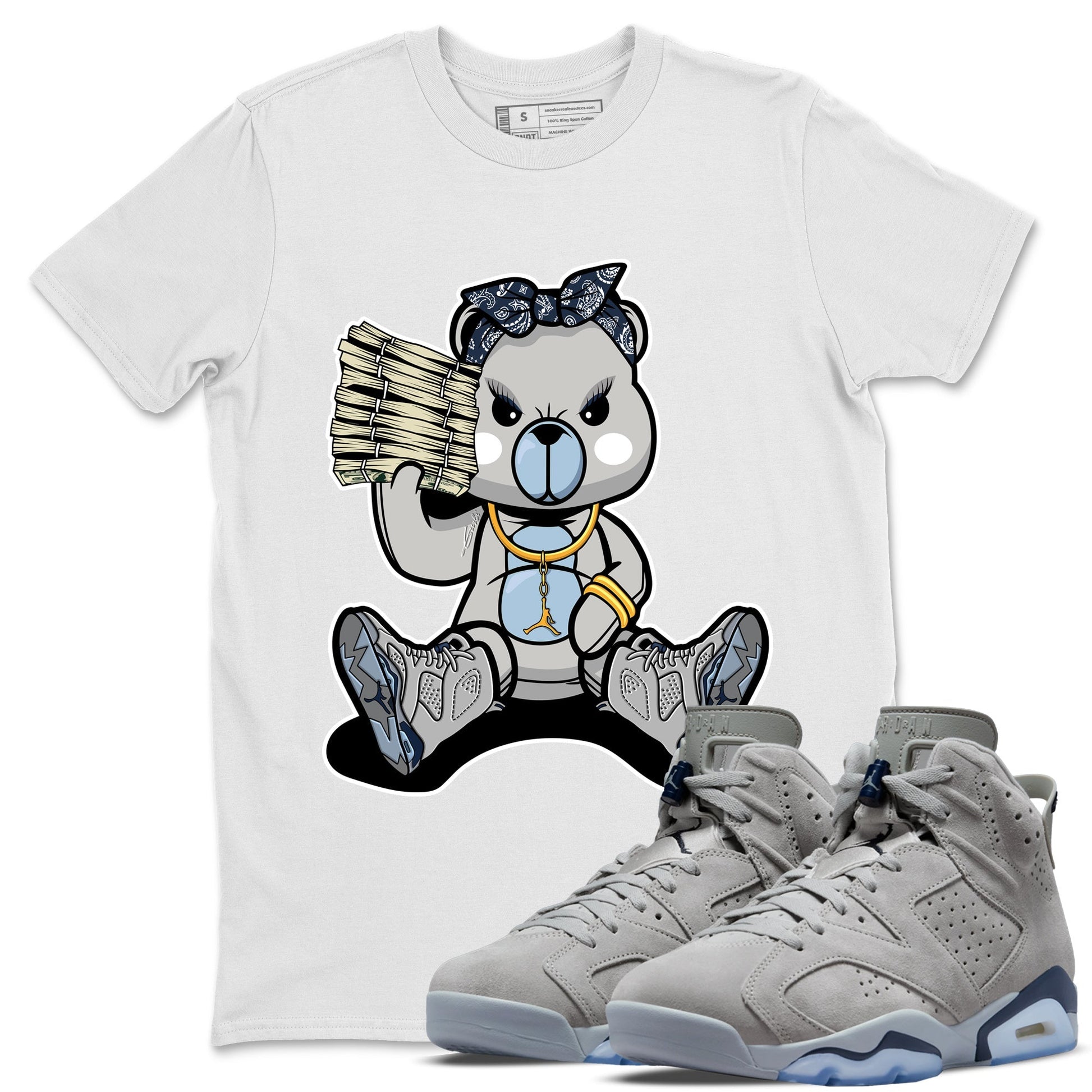 Jordan 6 Georgetown Sneaker Match Tees Bad Baby Bear Sneaker Tees Jordan 6 Georgetown Sneaker Release Tees Unisex Shirts