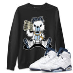 Jordan 6 Midnight Navy Sneaker Match Tees Bad Baby Bear Sneaker Tees Jordan 6 Midnight Navy Sneaker Release Tees Unisex Shirts