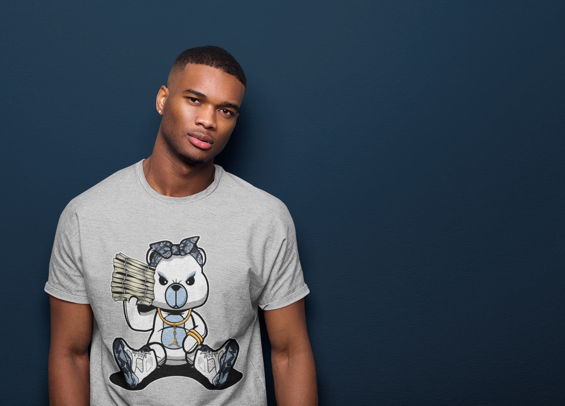 Jordan 6 Midnight Navy Sneaker Match Tees Bad Baby Bear Sneaker Tees Jordan 6 Midnight Navy Sneaker Release Tees Unisex Shirts