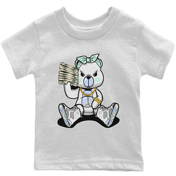 Jordan 6 Mint Foam Sneaker Match Tees Bad Baby Bear Sneaker Tees Jordan 6 Mint Foam Sneaker Release Tees Kids Shirts