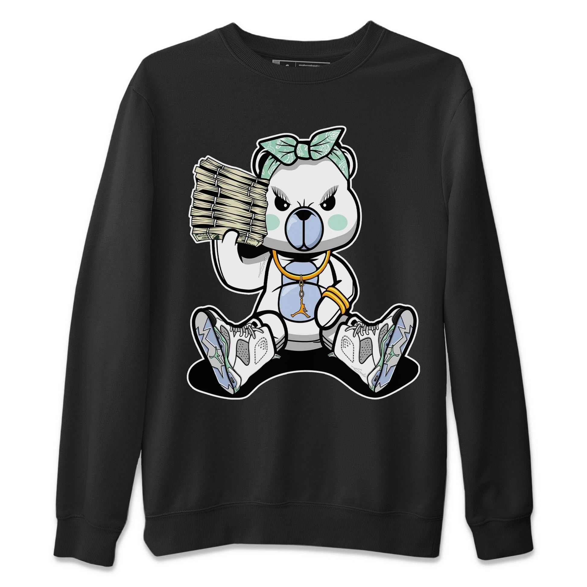 Jordan 6 Mint Foam Sneaker Match Tees Bad Baby Bear Sneaker Tees Jordan 6 Mint Foam Sneaker Release Tees Unisex Shirts