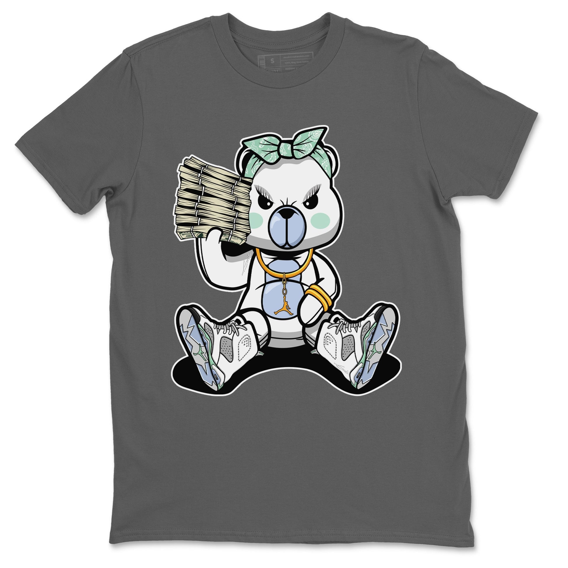 Jordan 6 Mint Foam Sneaker Match Tees Bad Baby Bear Sneaker Tees Jordan 6 Mint Foam Sneaker Release Tees Unisex Shirts