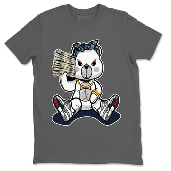 Jordan 4 Midnight Navy Sneaker Match Tees Bad Baby Bear Sneaker Tees Jordan 4 Midnight Navy Sneaker Release Tees Unisex Shirts