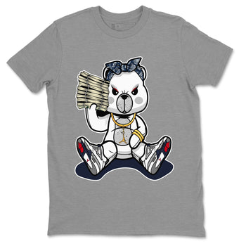 Jordan 4 Midnight Navy Sneaker Match Tees Bad Baby Bear Sneaker Tees Jordan 4 Midnight Navy Sneaker Release Tees Unisex Shirts