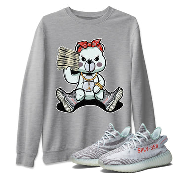 Yeezy 350 Blue Tint Sneaker Match Tees Bad Baby Bear Sneaker Tees Yeezy 350 Blue Tint Sneaker Release Tees Unisex Shirts
