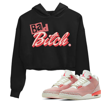 Jordan 3 Rust Pink Sneaker Match Tees Bad Bitch Sneaker Tees Jordan 3 Rust Pink Sneaker Release Tees Women's Shirts