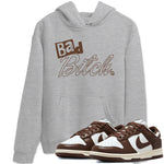 Dunk Low WMNS Cacao Wow sneaker shirt to match jordans Bad Bitch sneaker tees Dunk Cacao Wow SNRT Sneaker Tees Crew Neck Unisex Cotton Sneaker T-Shirt Heather Grey 1 T-Shirt
